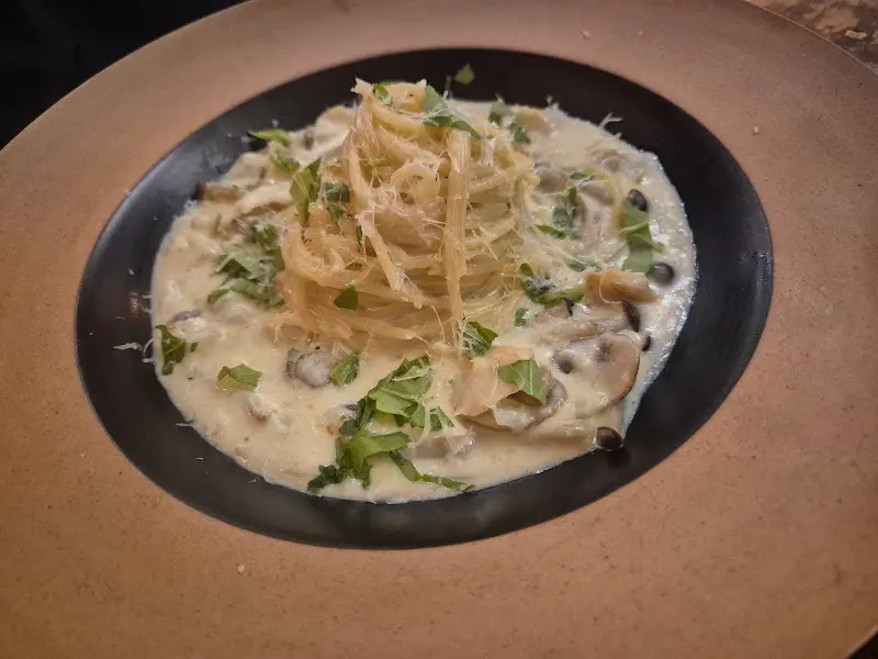 크림 파스타의 아름다운 모습