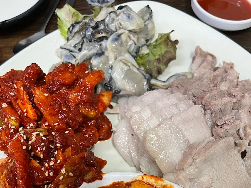 굴보쌈 클로즈업