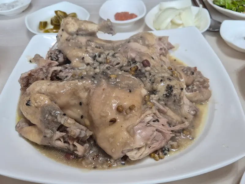 오리 백숙의 모습