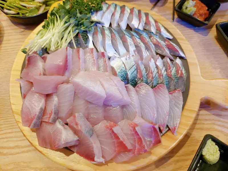 모듬회의 다양한 횟감