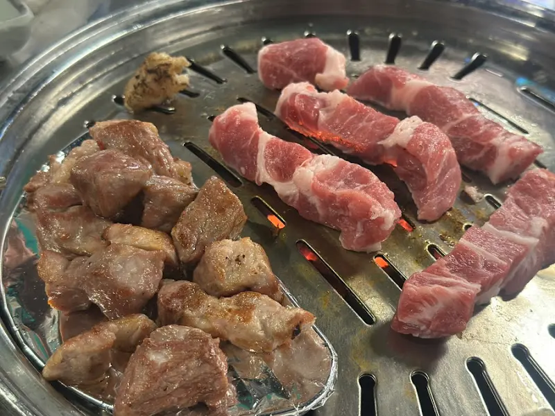 연탄불 위의 고기