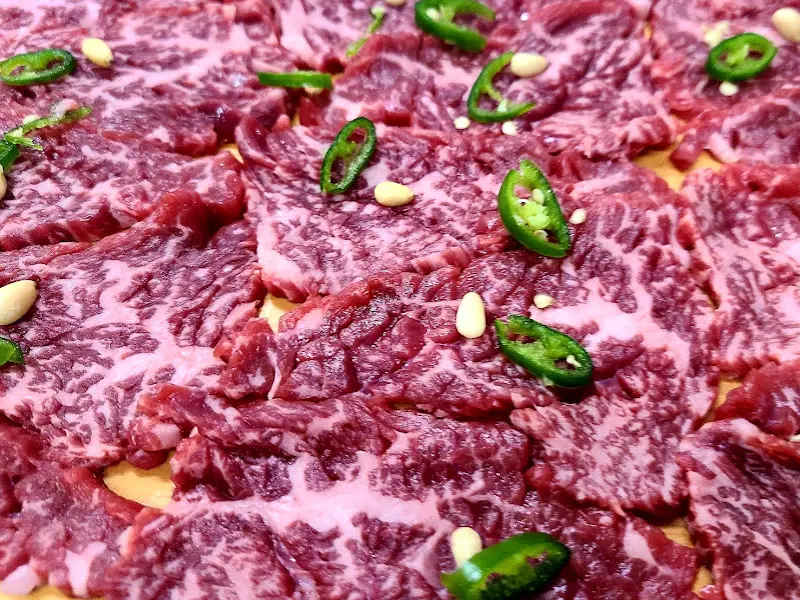 차돌박이의 아름다운 마블링