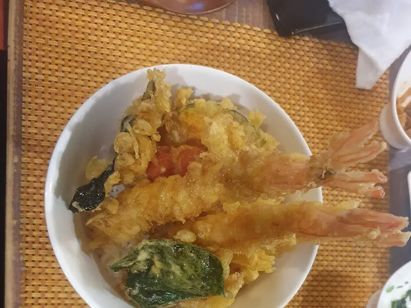 튀김 덮밥 근접샷