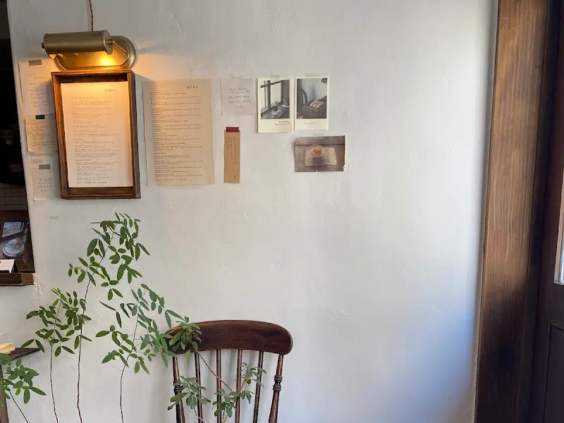 빈티지한 소품과 메뉴판