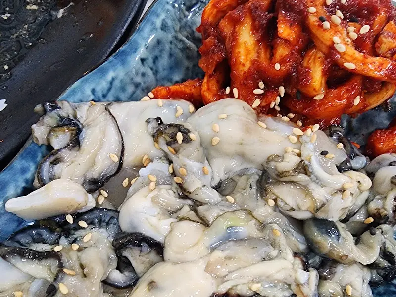 굴과 보쌈김치의 만남