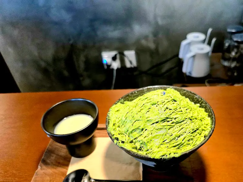 말차 빙수의 모습