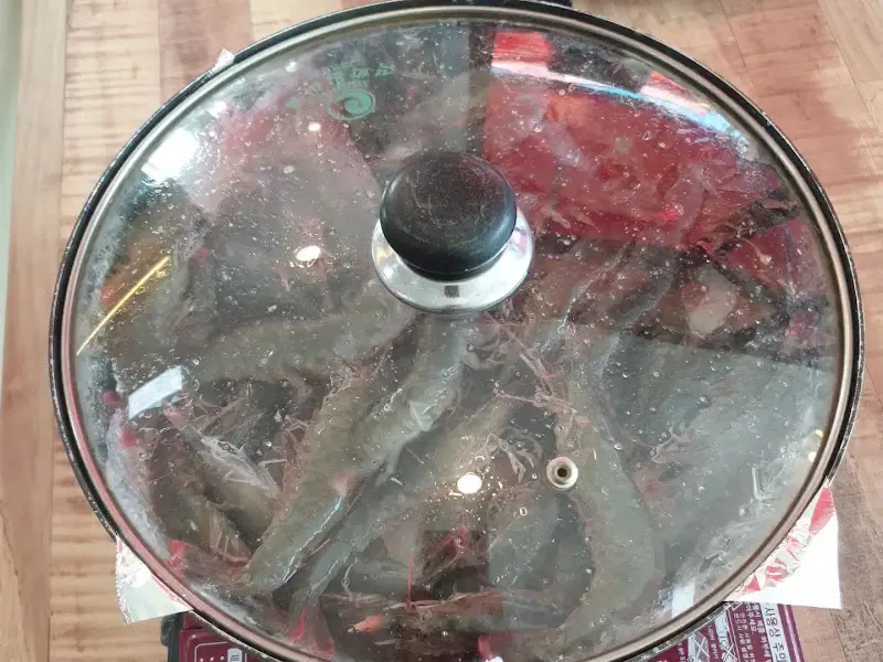 새우 찜 냄비