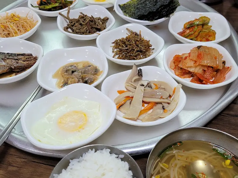 다양한 반찬 클로즈업