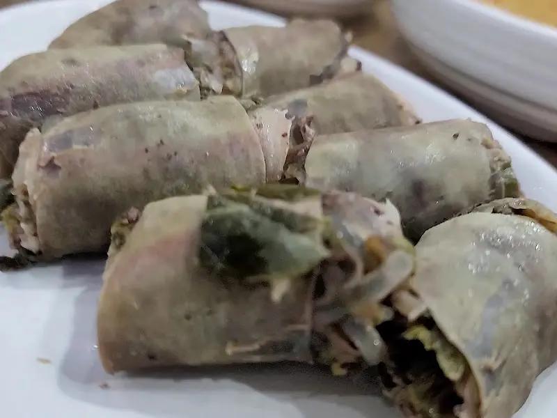 서일순대국의 채소 순대