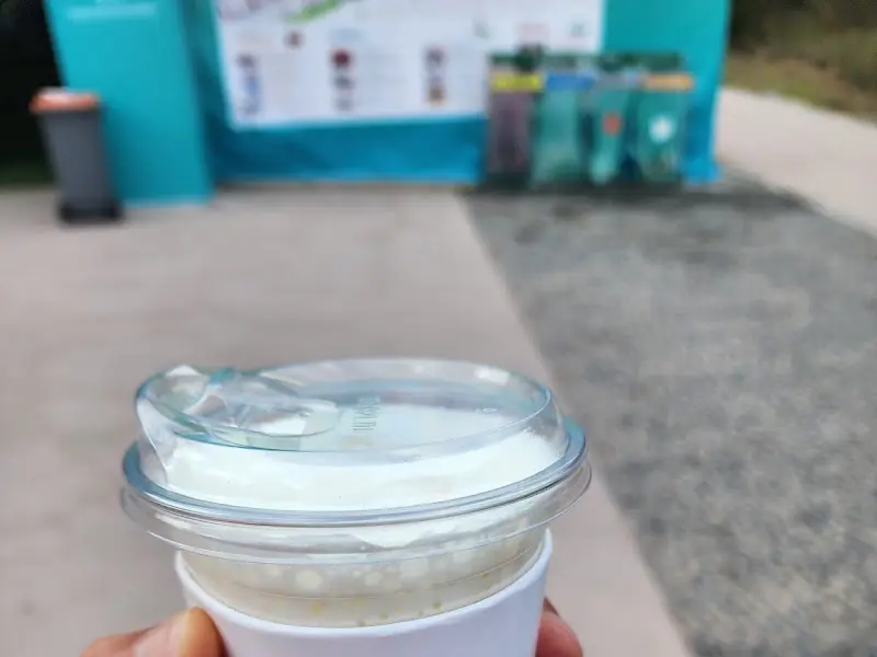 초당 옥수수 크림 라떼