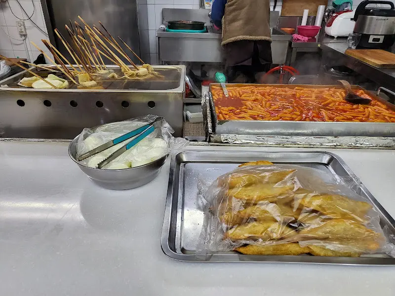 떡볶이 노점 전경