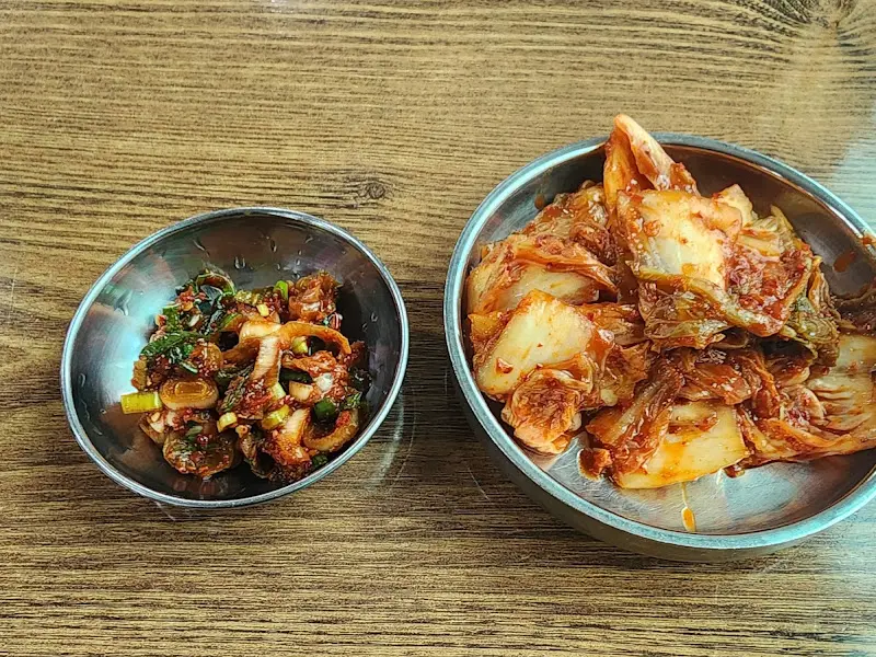 칼국수와 김치
