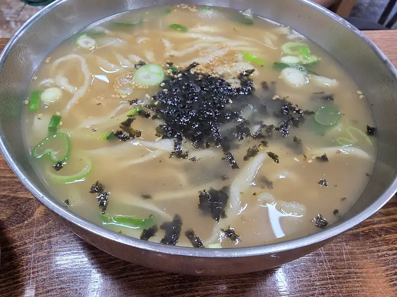 칼국수 근접 사진