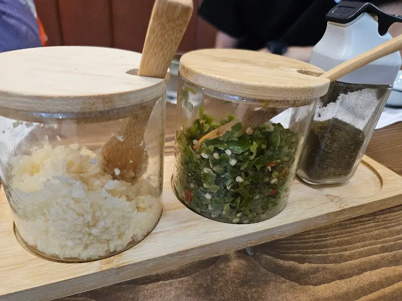 다진 마늘과 고추