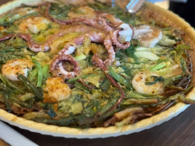 이로정 해물파전 클로즈업