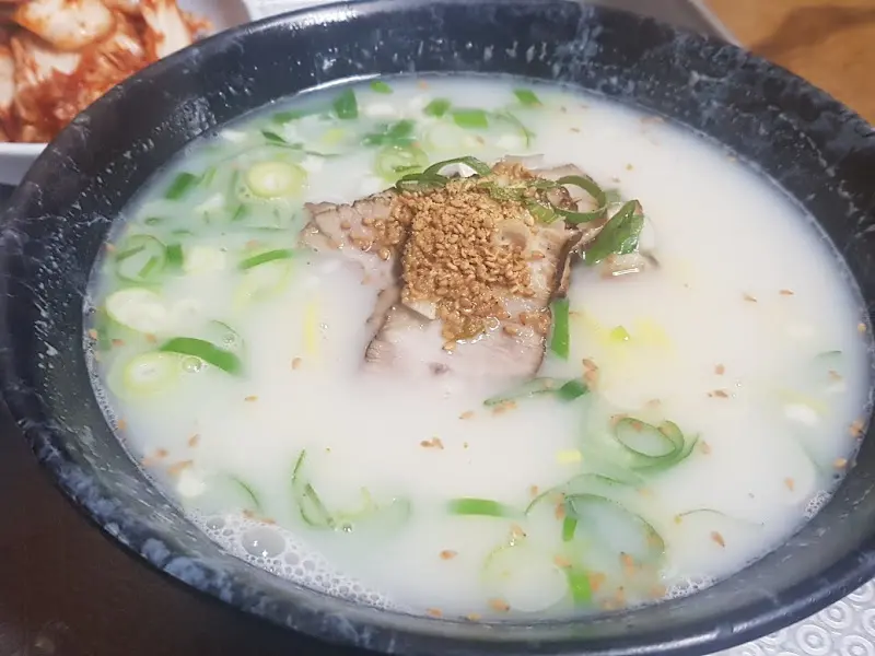 수월식당 고기국수 디테일