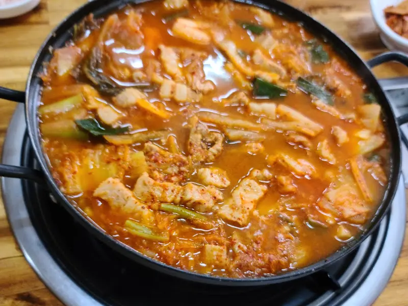 김치찌개 근접샷