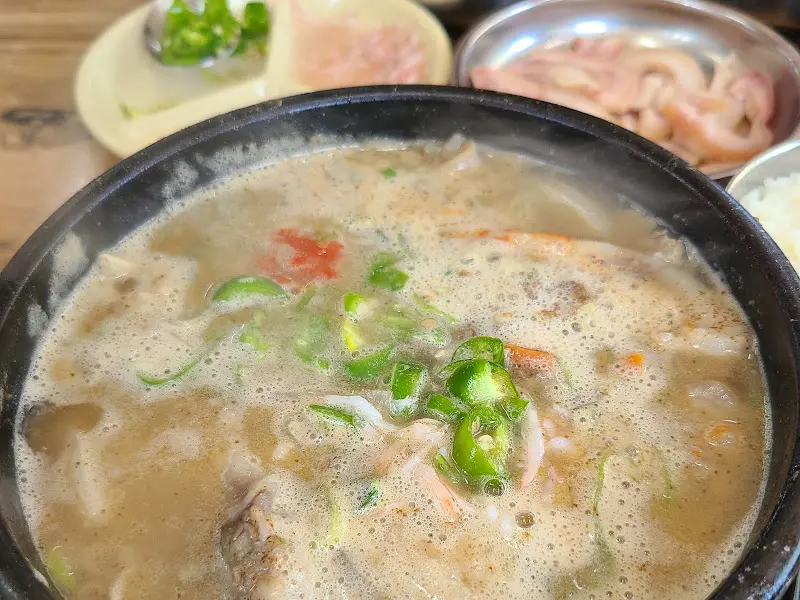 순대국 근접샷