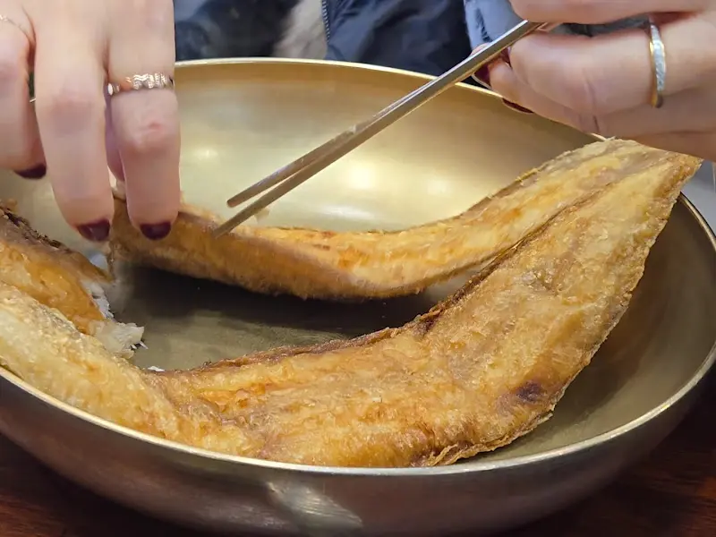 노릇노릇 구워진 박대