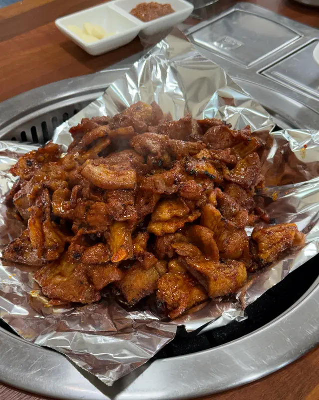 흑돼지 고추장 석쇠불고기