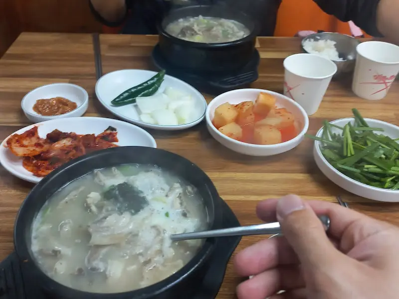 순대국 정식 한 상