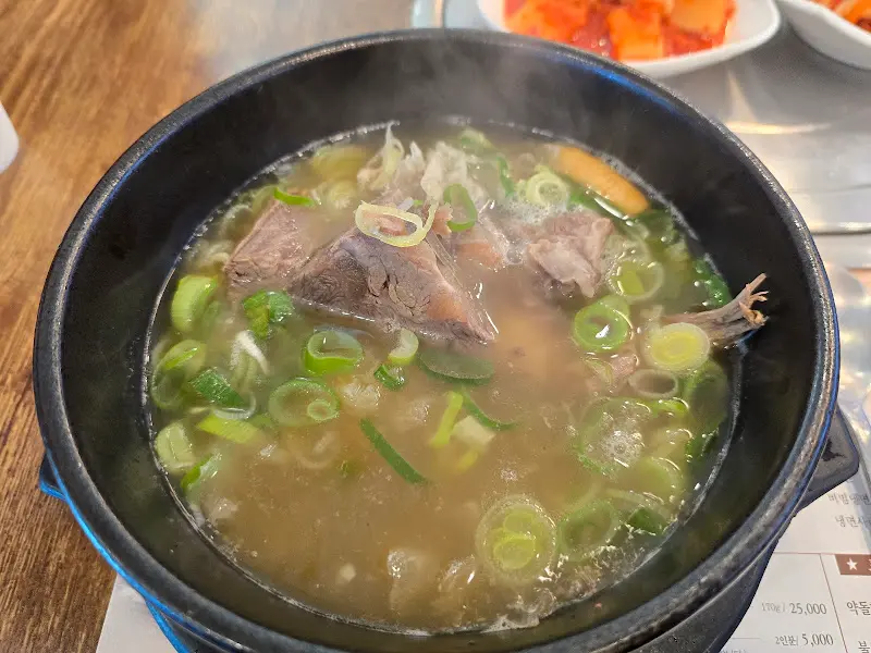 한우탕에 들어간 고기