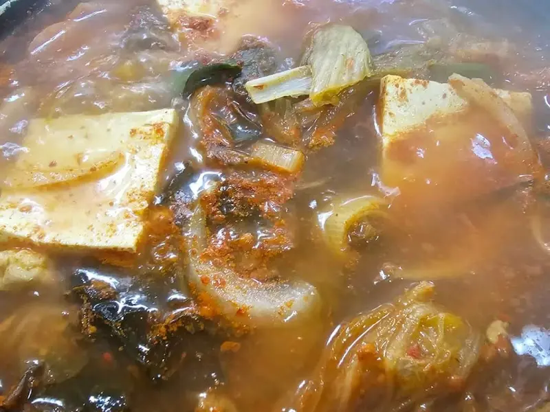 김치찌개의 모습