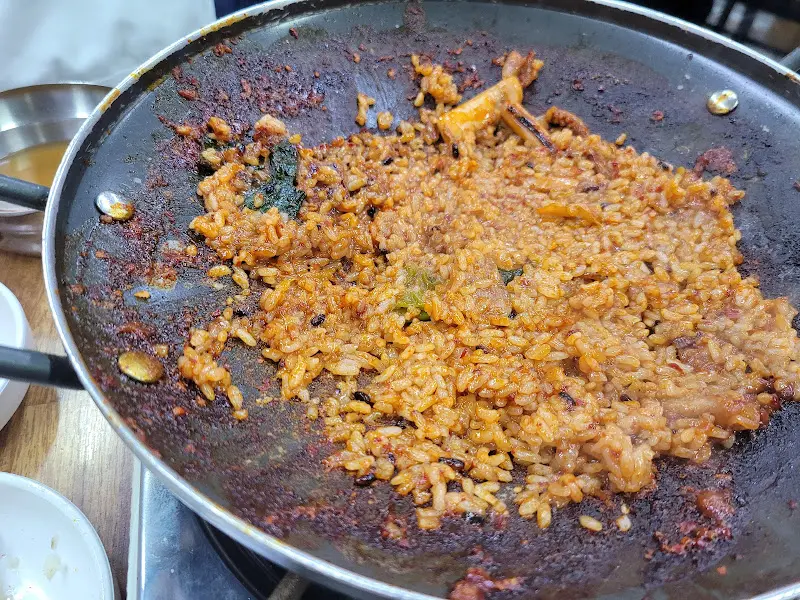 오징어찌개 볶음밥