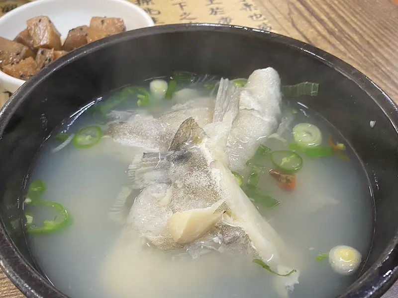 대구탕과 멍게젓갈