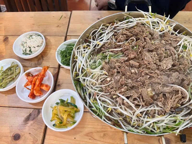 파불고기 한 상 차림