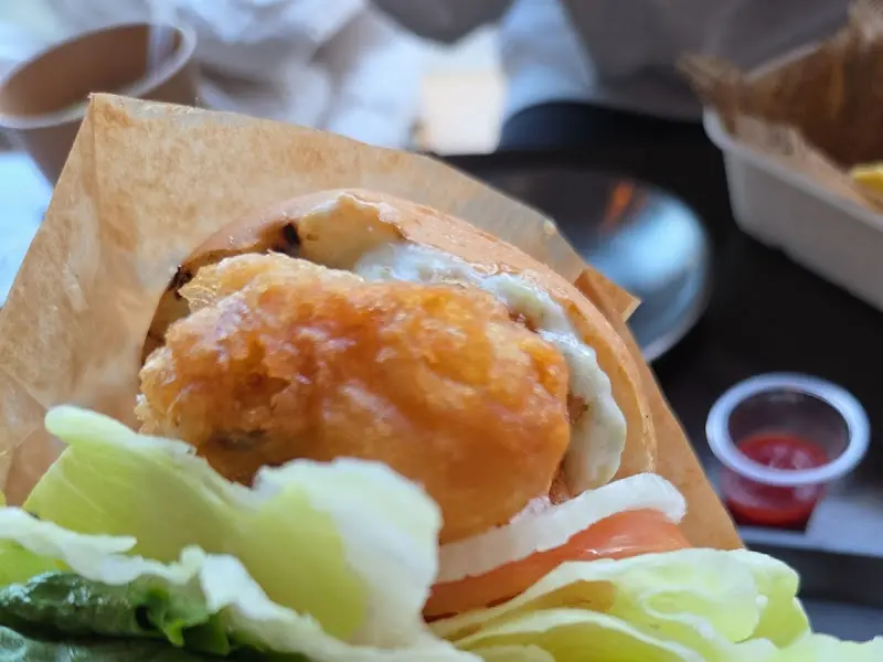 킹프라운 버거 단면