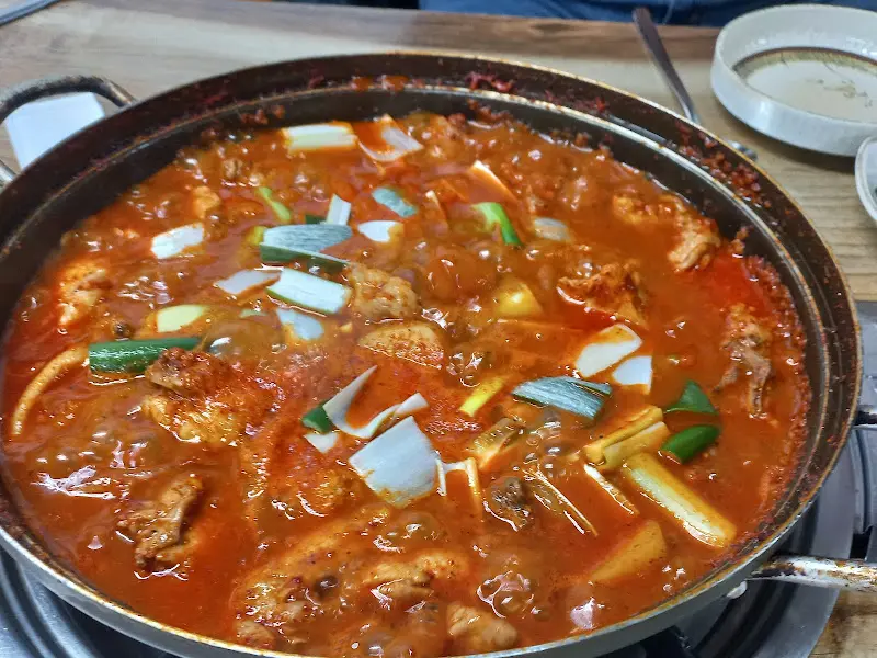 매콤한 찌개 클로즈업