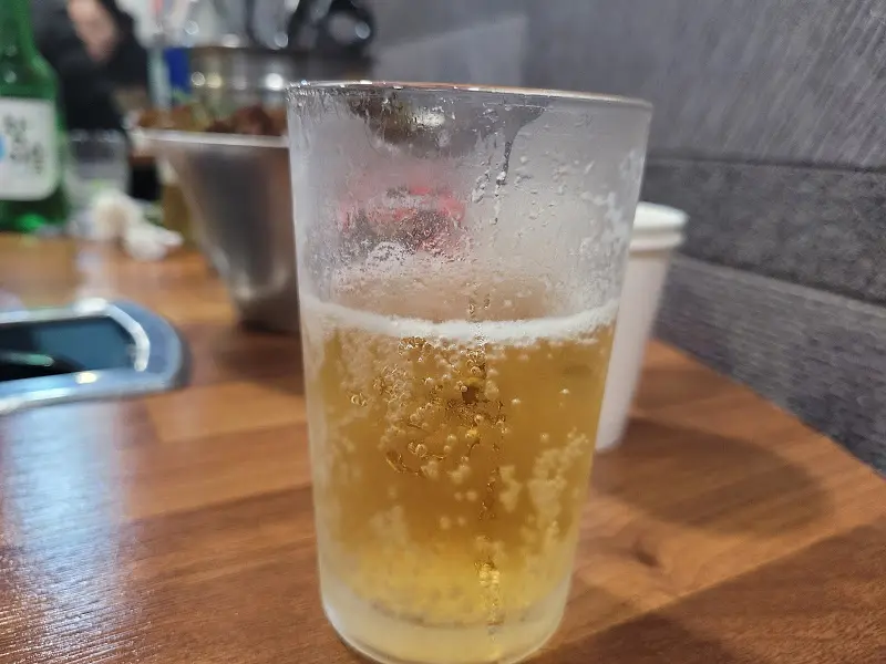 시원한 맥주 한 잔