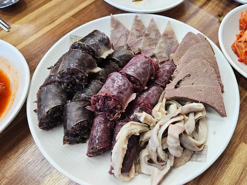 모듬 순대 근접샷