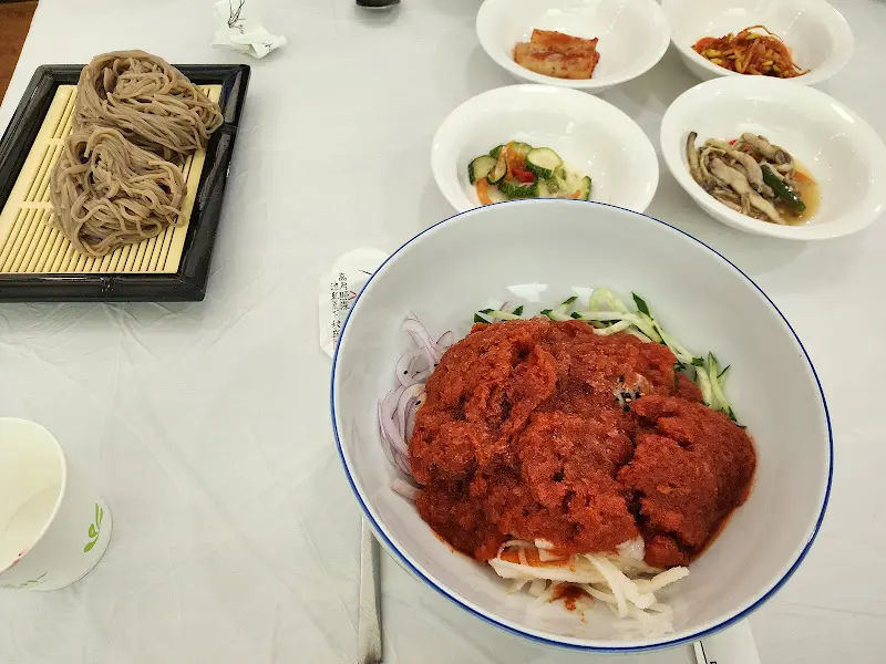 가자미 물회 한상차림