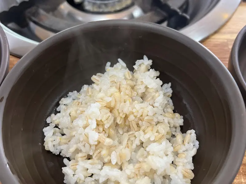 보리밥 클로즈업 샷