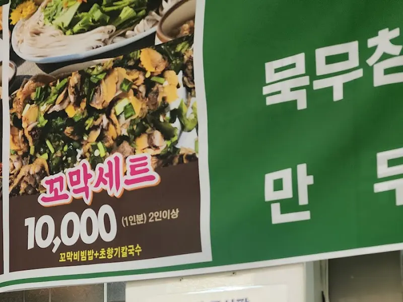 초향기 메뉴 광고