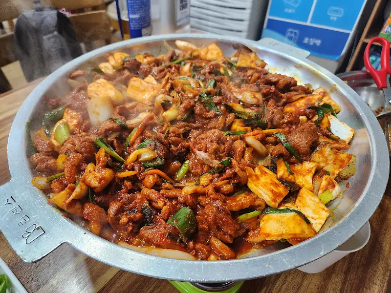 오리불고기 한상차림