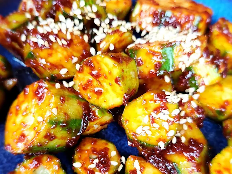 상사이야기의 오이무침 디테일 샷