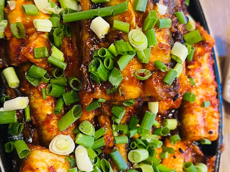 양념 장어구이 클로즈업 사진