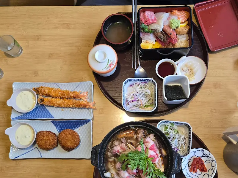 모루식당 한상차림 항공샷