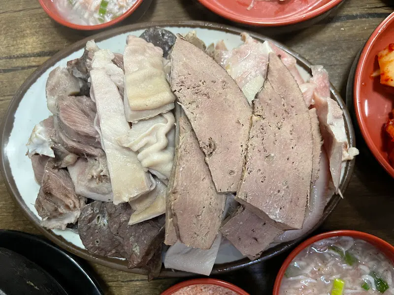 푸짐한 순대와 내장
