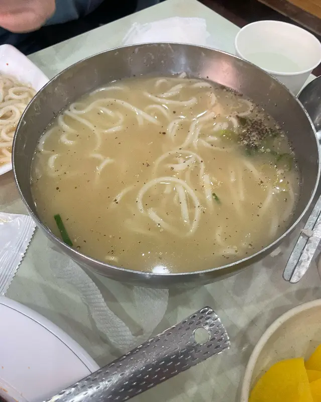 신도칼국수 칼국수 클로즈업