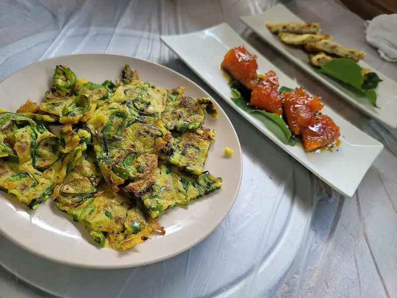 고추전과 단호박 튀김