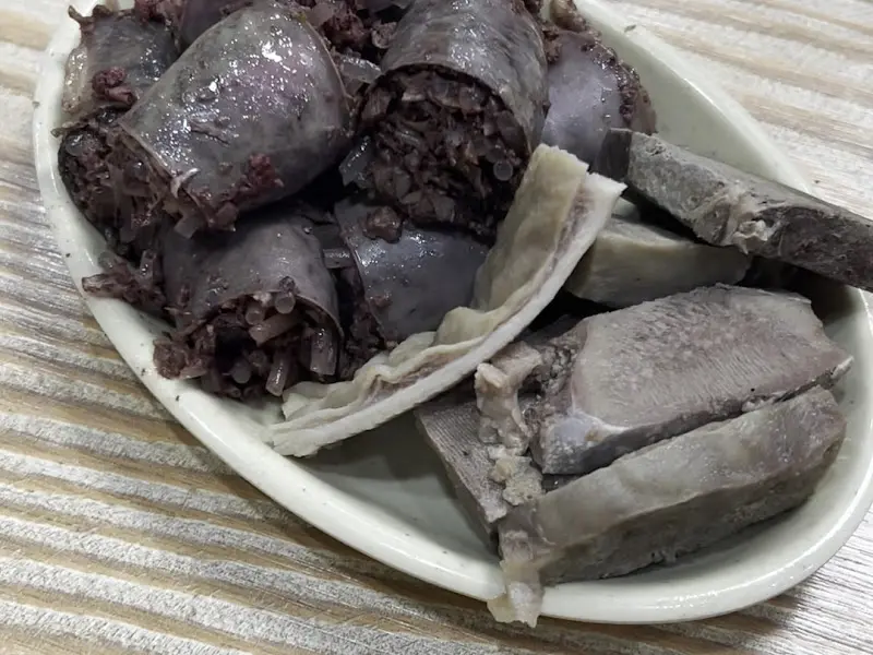 청화집 순대 반접시