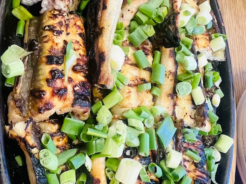 소금 장어구이 클로즈업