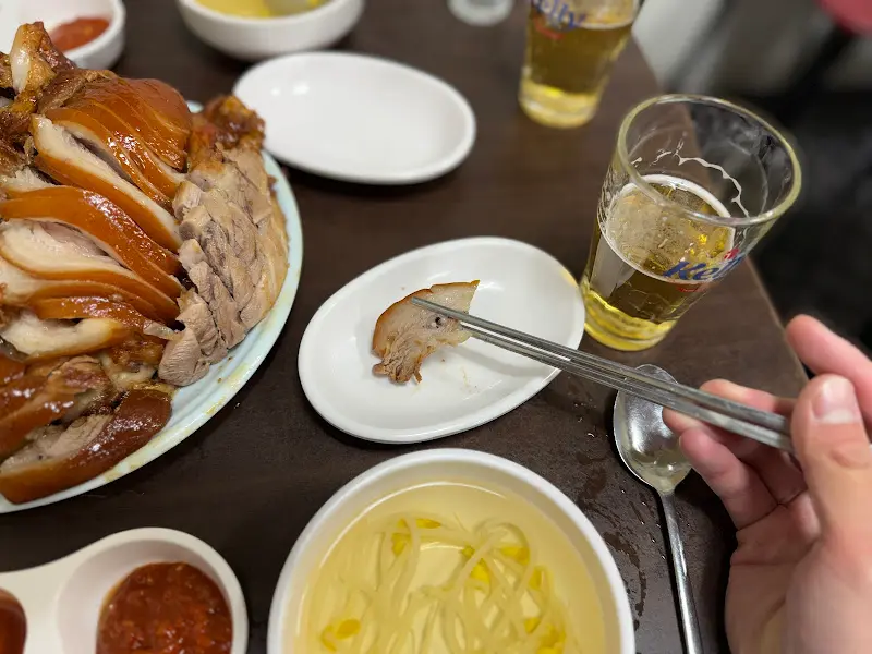 족발과 소주의 환상적인 조합