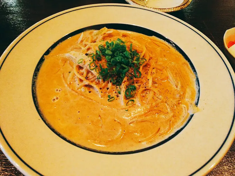 전복 톳 파스타 클로즈업