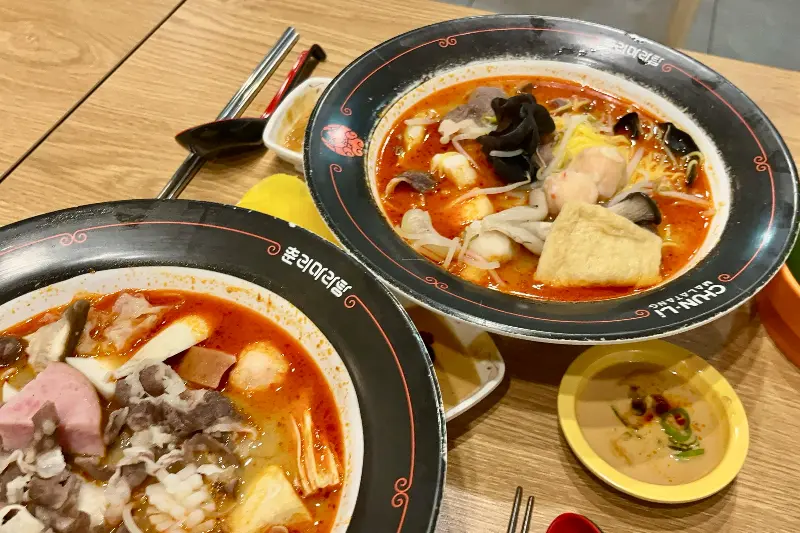 마라탕에 들어간 재료들