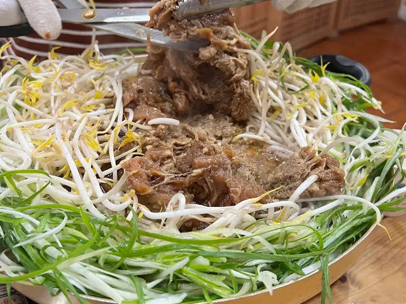 파불고기 조리 과정